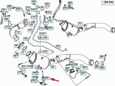 Mercedes-Benz Gle Coupé C292 Auspufftemperatursensor A0009057104 Neue Echt