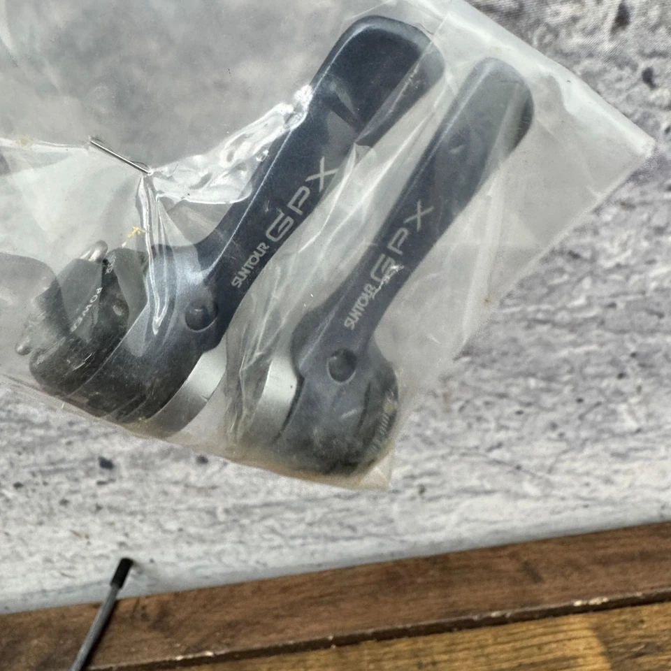 Vintage Suntour GPX Shift Lever Set 6s NOS New SL-GP00-B Braze 6 Speed Shifter - Image 3 of 4