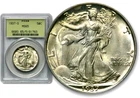 1937-S 50C Walking Liberty Half Dollar - PCGS MS65 OGH  C1037