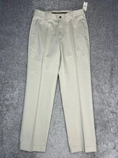 Brooks Brothers Clark Fit Advantage Chino Pants Men 31x30 Beige Wrinkle Free New