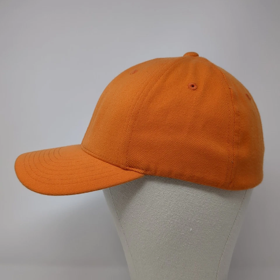 Gorra de béisbol ajustada Trainwreck naranja mediana bordada Flexfit Yupoong Foto 3 de 4