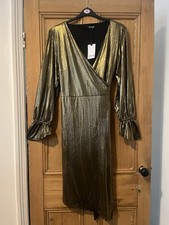STAR by Julien Macdonald - Gold Wrap Dress - Size 22 - Brand New With Tags