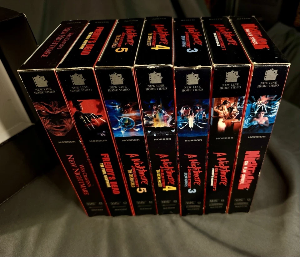 The Nightmare on Elm Street Collection VHS Box Set 1999 Horror 1-7 Wes Craven Foto 4 de 4
