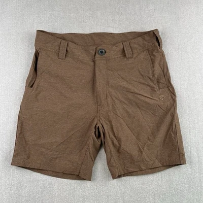 Born Primitive Traverse Shorts Mens Size 32 Brown Stretch Golf Hiking - Image 1 of 4