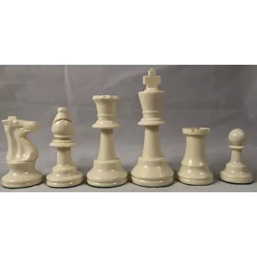 CLUB COMBO: Chess Set w/ Vinyl Board - Tournament Standard - Image 2 of 4