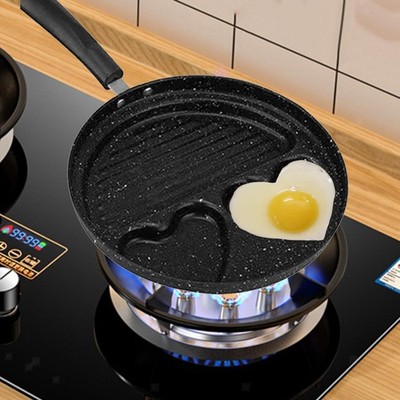Eierpfanne Antihaft Pfannkuchen Pfanne Creative Smile Face Form Induktionskochfeld Gas