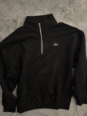 Alo Yoga Pullover 1/4 schwarz M