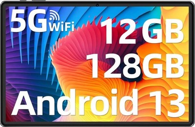 2025 NEU Tablet 10.1 Zoll 12GB 128GB Android 13 5G WiFi 6 IPS 7000mah Kamera GMS