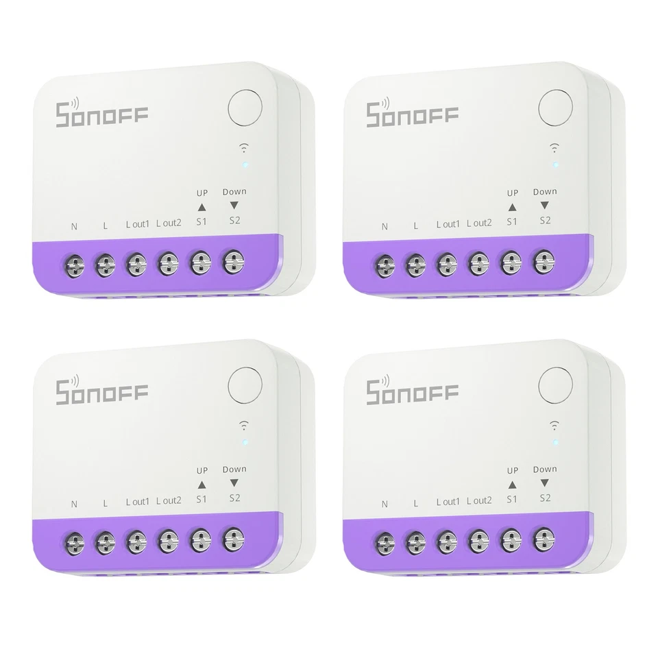 4PCS Sonoff MINI-RBS WIFI Smart Rolladenschalter Jalousie Zeitschaltuhr Schalter
