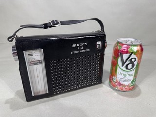 Vintage 1960s Sony STA 110 9 Transistor FM Stereo Adapter Portable Radio in Case