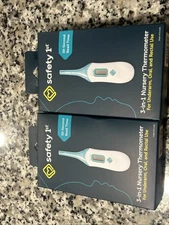 Safety 1st 3-in-1 Nursery Thermometers Underarm, Oral, Rectal, Set Of 2