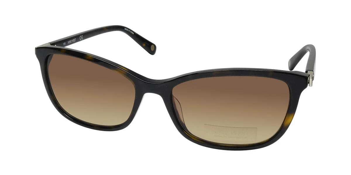 ? Nine West Women’s Tortoise Sunglasses ?️ Rhinestone Temple Brown Gradient Nine West Brown Sunglasses for Women for sale | eBay main image 4