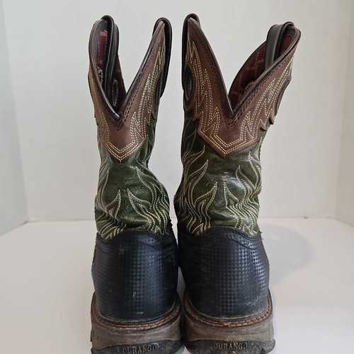 Durango DDB0177 Men's Brown Green Maverick XP Square Toe Work Boots SZ 10 Cowboy - Bild 4 von 8