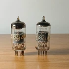 2- Vtg Tested Strong GE 6EA8 Amplifier Audio Radio Vac Tube 1 Italy 1 Gr. Brit