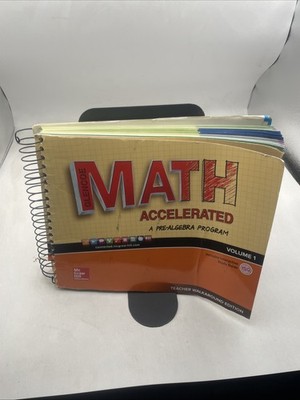 Math Accelerated: A Pre Algebra Program Teacher Walk Around Volume 1 - GOOD