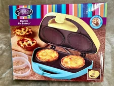 Nostalgia Electrics Electric Pie Bakery, 2 Pie Maker, Factory Sealed