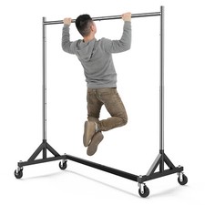 HOKEEPER Commercial Clothing Garment Rack Rolling Closet Organizers Adjustable