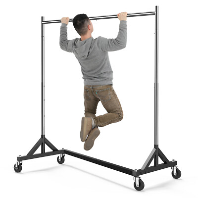 HOKEEPER Commercial Clothing Garment Rack Rolling Closet Organizers Adjustable