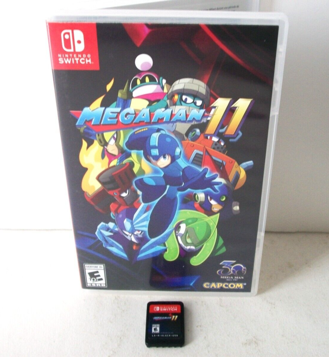 Mega Man 11 Nintendo Switch Action Game Case Cartridge Megaman