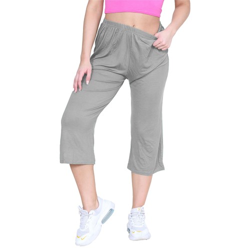 P&R Dancewear LTD Women’s Flared Wide Leg Stretch Shorts 3/4th Palazzo Pants - Picture 22 of 66