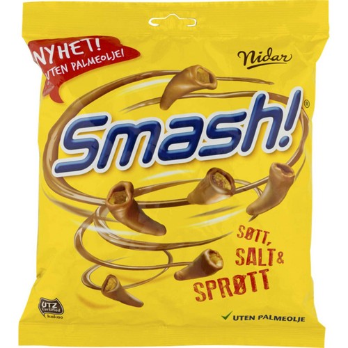 Norwegian Chocolate Original Smash Milk Sweet Salty Crisp Snacks 200g Nidar