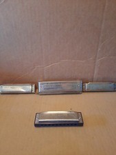 VINTAGE HARMONICAS lot of 4 M. Hohner and Johnson The Blues Kings
