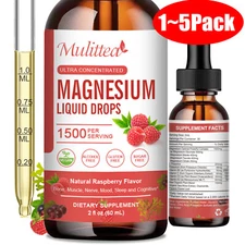 Magnesium Complex Drops1500mg Support BoneMuscle NerveMood Sleep and Cognitive