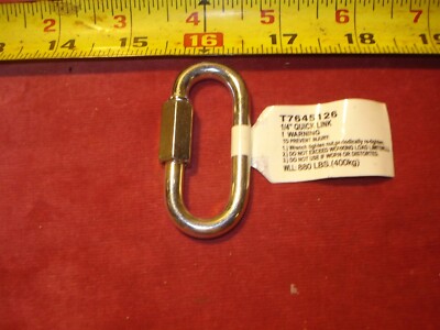 (2090.) Quick Link 1/4'' Threaded Type
