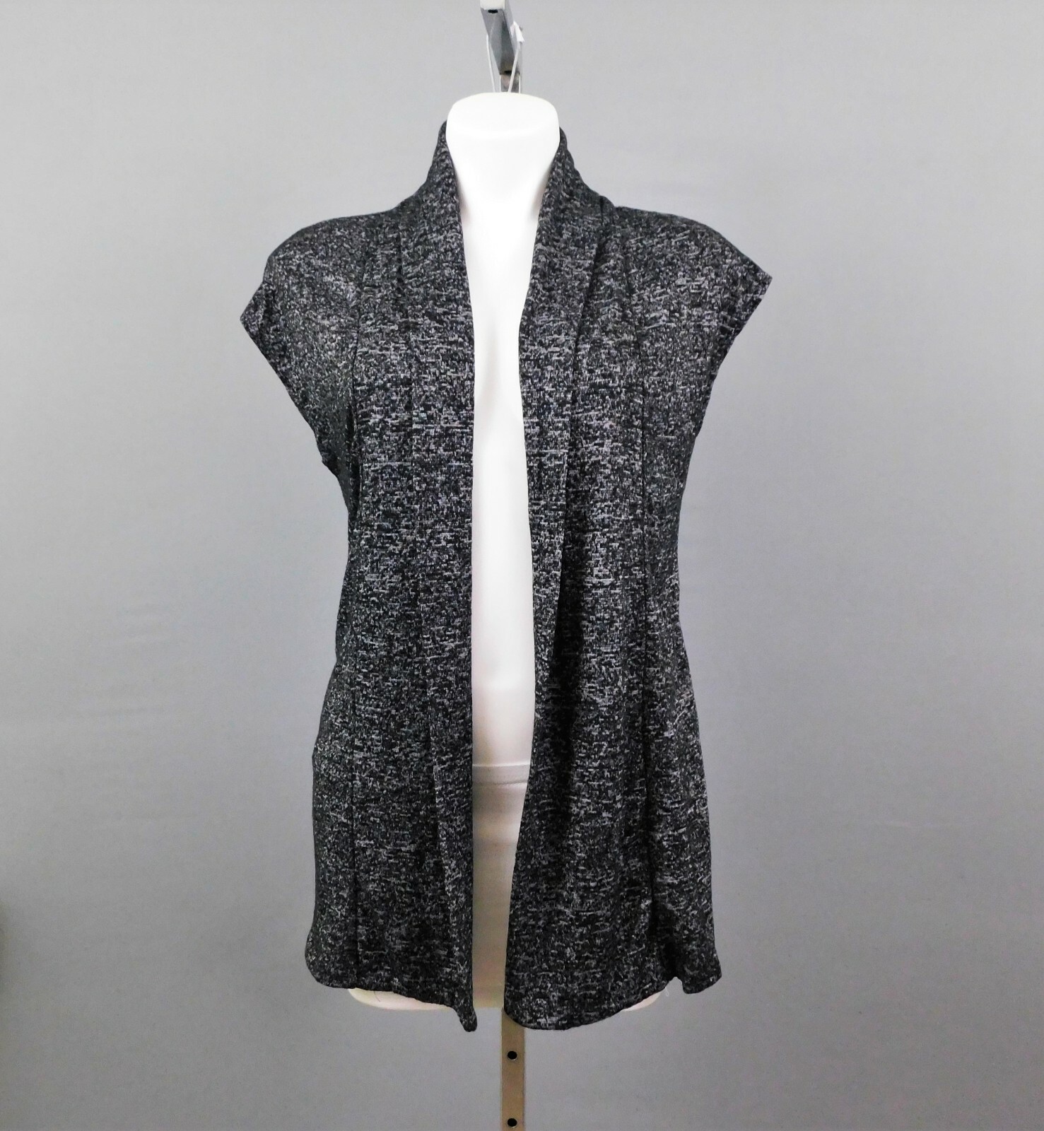 black polyester shrug