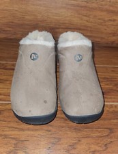 Merrell Encore Ice Bracken Slip On Clog Shoes Brown Suede Leather Women  s Sz6