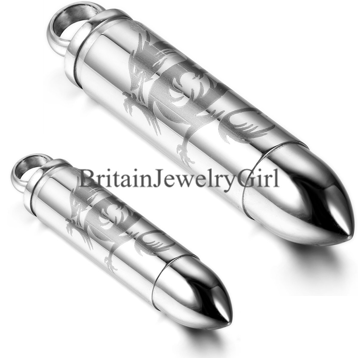 Eternal Swirl Memorial Pendant - Stainless Steel Ashes Keepsake Necklace