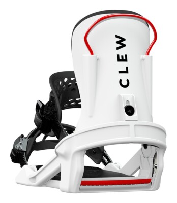Clew Step In FREEDOM 1.0 Binding Snowboard White Winter Sports Skiing S /M