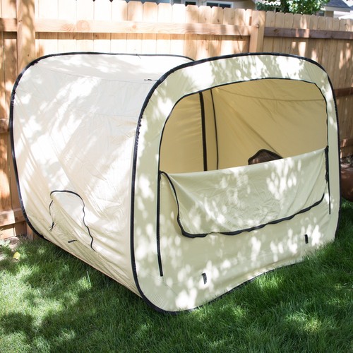PRIVACY POP Up Bed Tent Sz FULL Tan 78 