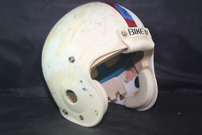 ヘルメット 1970s BIKE FOOTBALL HELMET VINTAGE Game Used Vintage BIKE Football Helmet- Size Large - White