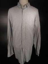 Beautiful Men's XXXB Ralph Lauren Chaps White Plaid LS Button-Down Shirt GUC