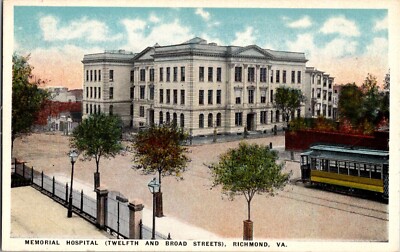 KAPPYS ANTIQUE POST CARDS MEMORIAL HOSPITAL RICHMOND VA (406)