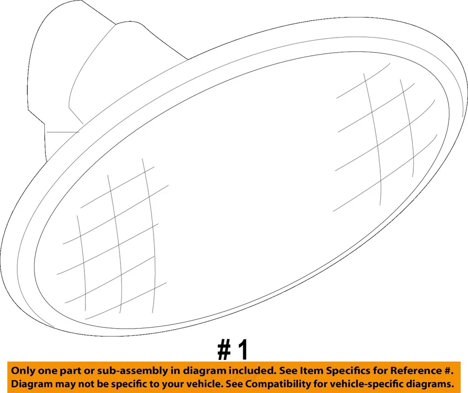 二手侧标记灯组件 适合:2005 年马自达 MPV 侧标记 侧挡泥板 mou — 第 3/4 张图片