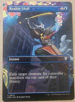 Reality Shift Borderless - Commander Masters 0634 Regular Uncommon