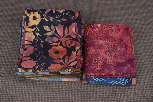 Mixed Lot of 15 Unbranded Batik 1/4 Yards & Fat Quarters Various Colors Patterns - Picture 2 of 8