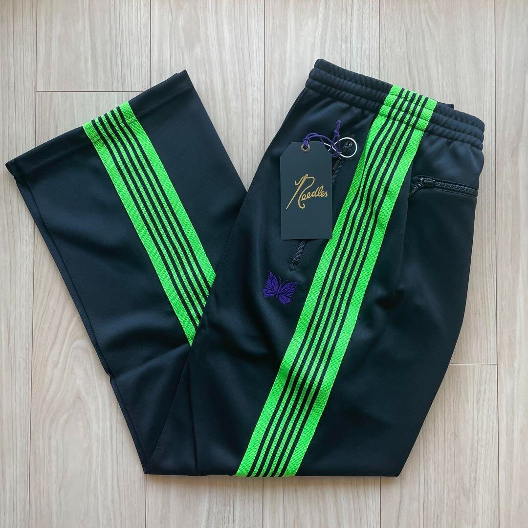 NEEDLES Track Pants Straight Black x Green lines Size XS | eBay NEEDLES Track Pants Straight Black x Green lines Size XS | eBay