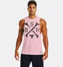 UNDER ARMOUR PROJECT ROCK BSR BLOOD SWEAT RESPECT DWAYNE JOHNSON TANK TOP sz XL