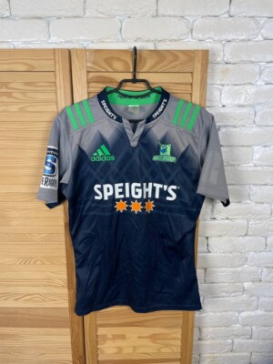 HIGHLANDERS JERSEY SUPER RUGBY LEAGUE UNION SHIRT MULTICOLOR ADIDAS MEN sz M