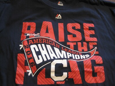 Cleveland Indians 2016 AL Champions RAISE THE FLAG T-Shirt