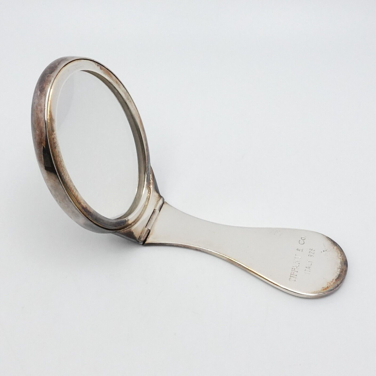 Tiffany & Co. Hand Held Folding Compact Travel Mirror 4