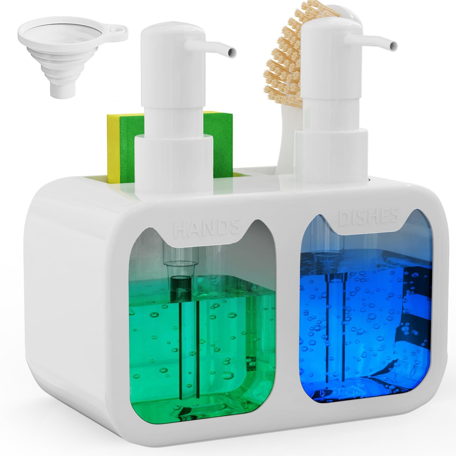 Soap Dispenser For Kitchen Sink 24 Oz Kitchen Soap Dispenser Set With Pump Hand-image
