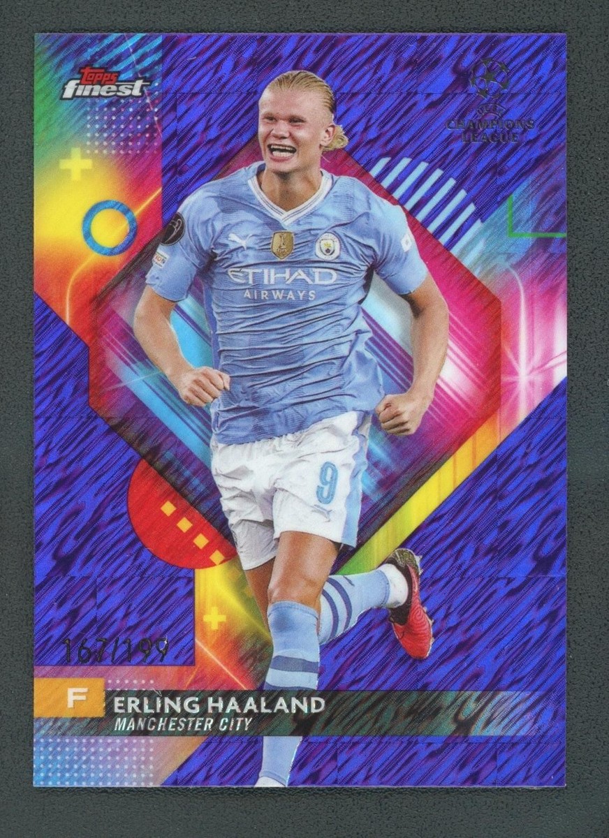 2024 ERLING HAALAND 167/199 TOPPS FINEST UEFA CHAMPIONS LEAGUE 