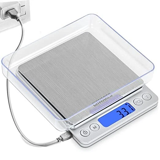 Digital Recargable Para Cocina Bascula Gramera Comida Impermeable | eBay