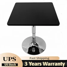 Modern Square Bar Table Adjustable Bistro Pub Cafe Counter Party Event Table