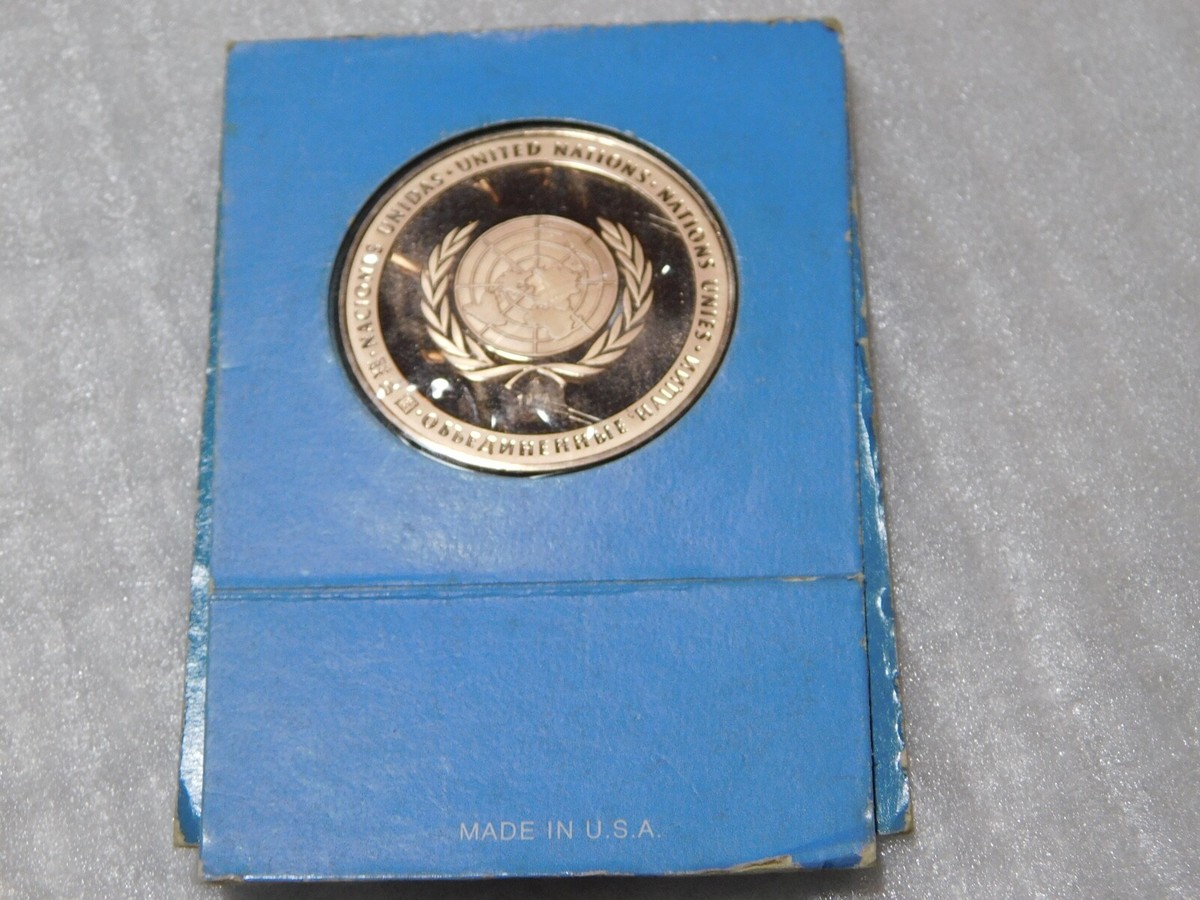 コレクション k1433 UNITED NATIONS PEACE MEDAL 1973 USA Medaille 1973 United Nations - Peace Medal Proof | MA-Shops