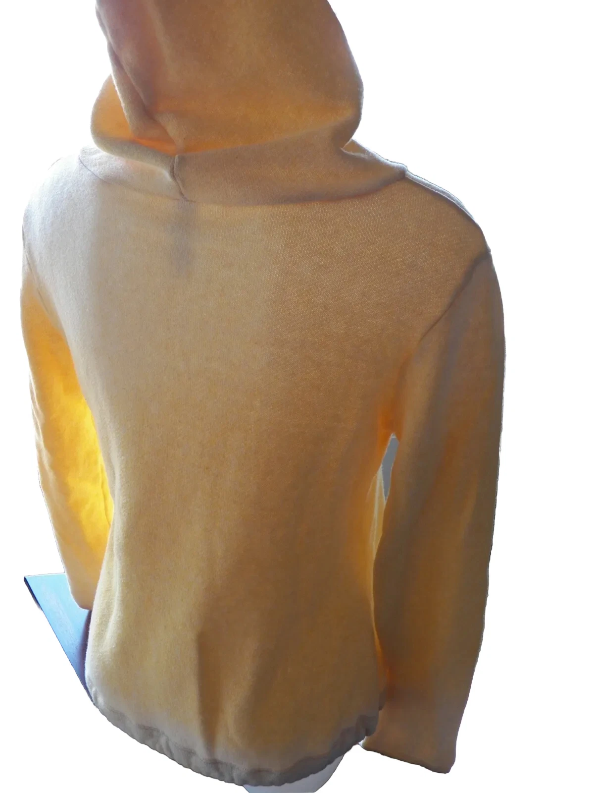 UNDERCOVER Felpa con cappuccio peluche e lussureggiante Victoria Secret piccola gialla accogliente Terry cotone sexy scollo a V